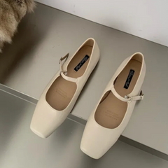 Garcelle Square Toe Mary Jane Ballet Flats