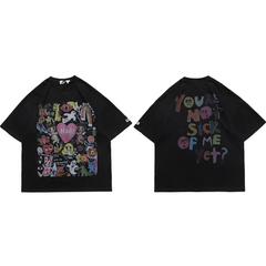 Unisex Oversized Graffiti Hip Hop T-Shirts