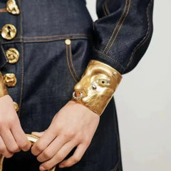 Muro Face Figure Cuff Bracelet