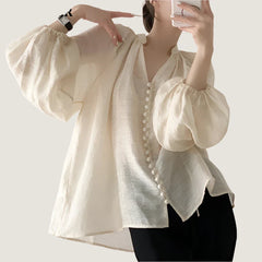 Paiye Victorian Button Blouse
