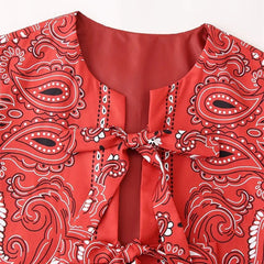 Peppi Boho Paisley Red Vest