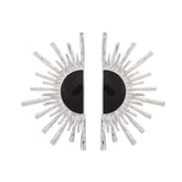 Kara Half Star Burst Geometric Earrings