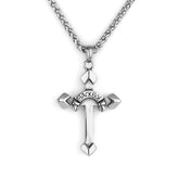 Simple Cross Letter Necklace