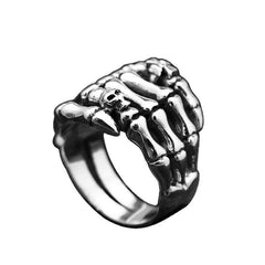 Skull Cross Skeleton Hand Ring