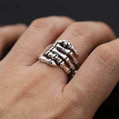 Skull Cross Skeleton Hand Ring