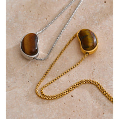 Solana Tiger's Eye Pendant Necklace