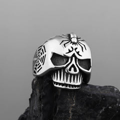 Spider Skull Ring