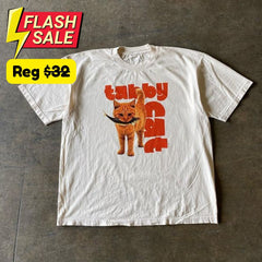 Tabby Cat Prints T-Shirts / Size XL - SALE