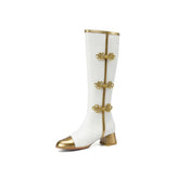 Tallulah Butterfly Knot Victorian Knee High Boots