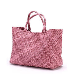 Tezza Serpentine Print Woven Tote Bag - 7 Colors