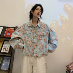 Trudie Floral Denim Jacket