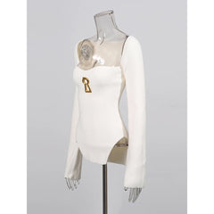 Verena Keyhole Sculpted Knit Top