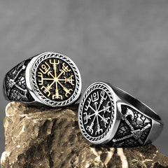 Viking Compass Rune Ring