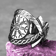 Viking Needle Work Shield Ring