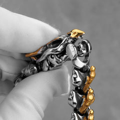 Viking Punk Dragon Bone Bracelet