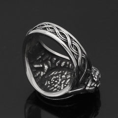 Viking Raven Odin Symbol Ring