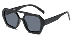 Vintage Octagon Oversized Sunglasses