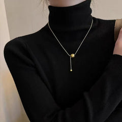 Wella Linked Gold Spheres Necklace