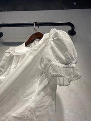 French Vintage Pure Ramie Shirt �Lightweight, Slightly Sheer Elegance
