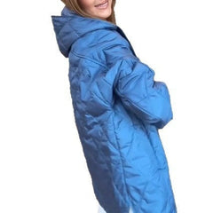 Jacket Casual Rhombus Quilted Hooded Lightweight Jacket For Women