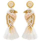 Bead Diamond Turtle Starfish Bird Shell Beaded Earrings