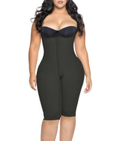 Knee Length Underbust Body Shaper Fajas For Postpartum Girdle Body Shaper