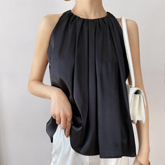 Satin Halter Sleeveless Sling
