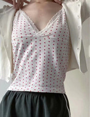 Ladies Simple Love Printed Camisole