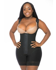 Shapewear Hook And Eye Closure Tummy Control Adjustable Crotch Open Bust Bodysuit