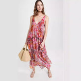 Elegant Chiffon Printing Slip Dress