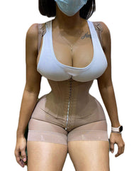 Shapewear HOOK AND EYE CLOSURE Tummy Control Adjustable Crotch Open Bust Bodysuit