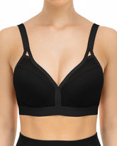 V Neck Full Figure Running Workout Bras