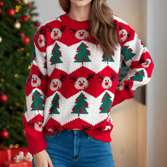 Christmas Casual Knitted Sweater For Loose Pullover