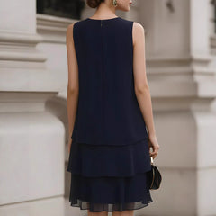 Casual Multi-Layer Chiffon Flowy Dress Style