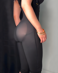 Front Zipper Tummy Control Mid-Length Body Shaper