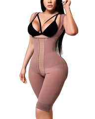 Open Bust Tummy Control Fajas Adjustable Hook and Eye Front Closure Shapewear