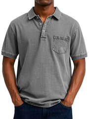 Plus Size Printed Men's Loose Trendy Short Sleeve Shirt