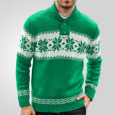 Men's Pullover Sweater And Long Sleeved Christmas Casual Jacquard Knitted Sweater Clothing For Men