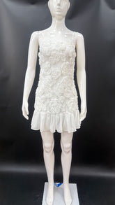 Three-dimensional Flower Patchwork Strap Dress For Women