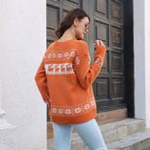 Christmas Sweater Vintage Pattern Snowflake