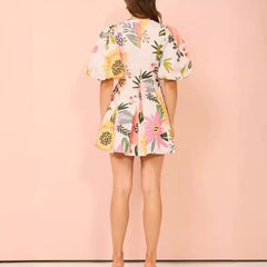 Printed Pocket Dress Women