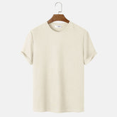 Men Solid Color Round Neck Basic T-Shirts