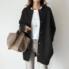 Ins Single Breasted Cardigans Solid Color Knitted Jacket Spring Clothing