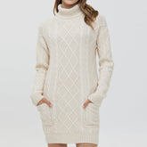 Mid-length Woolen Sweater Dress