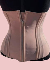 Double Compression Adjustable Zipper Body Sculpting Steel Bone Abdomen Belt Rubber Waist Belt
