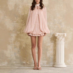 Cape Sweet Short Dress Women