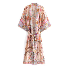 Sibanie Bohemian Floral Kimono Robes