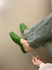 Arma Minimalist Faux Leather Slippers - 3 Colors