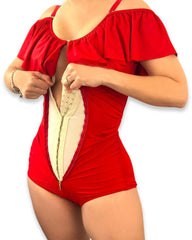 Tummy-Controlling And Hip-Lifting Triangle One-Piece Swimsui
