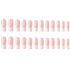Simple White Border French Style Wearable Manicure